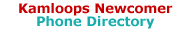 Kamloops Newcomer Phone Directory
