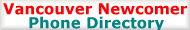 Vancouver Newcomer Phone Directory
